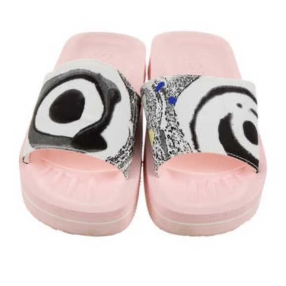 Acne Studios Shoes - Acne Studios Tania Eyeball Pink and Black Sandals. Size 9